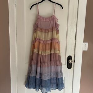 Storia multi-tier ruffle dress | Size M